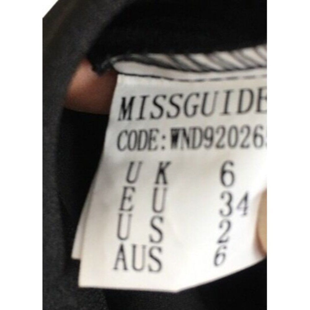 Missguided Skater Dress Size 2 US XS 9799 Black - Picture 7 of 8